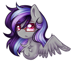 Size: 1003x864 | Tagged: safe, artist:sketchyhowl, imported from derpibooru, oc, oc only, oc:sketchy howl, pony, bust, chest fluff, female, glasses, mare, portrait, simple background, solo, transparent background