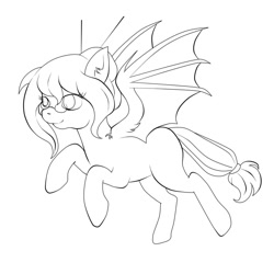 Size: 894x894 | Tagged: safe, artist:php23, deleted from derpibooru, imported from derpibooru, bat pony, pony, female, lineart