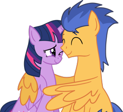 Size: 2069x1895 | Tagged: safe, artist:castaspellliana, imported from derpibooru, flash sentry, twilight sparkle, alicorn, pegasus, pony, couple, female, flashlight, hug, male, mare, shipping, simple background, stallion, straight, transparent background, twilight sparkle (alicorn), winghug