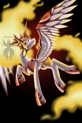 Size: 1000x1500 | Tagged: safe, artist:jbcblanks, imported from derpibooru, daybreaker, alicorn, pony, a royal problem, evil, female, solo