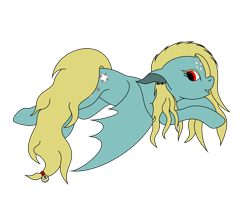 Size: 3232x2560 | Tagged: safe, artist:amora-silverspark, imported from derpibooru, oc, oc only, oc:amora-silverspark, bat pony, pony, bell, flat colors, lying down, smiling, solo