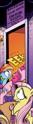 Size: 311x1136 | Tagged: safe, artist:andypriceart, idw, imported from derpibooru, fluttershy, pinkie pie, rainbow dash, earth pony, pegasus, pony, spoiler:comic, spoiler:comicm03, andy you magnificent bastard, female, hilarious, mare, meme origin, we don't normally wear clothes