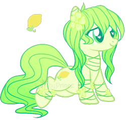 Size: 700x666 | Tagged: safe, artist:lullabyprince, deleted from derpibooru, imported from derpibooru, oc, oc only, oc:lemon zest, earth pony, pony, female, heart eyes, mare, prone, simple background, solo, transparent background, wingding eyes