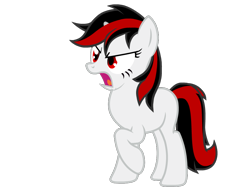 Size: 900x700 | Tagged: safe, artist:age3rcm, imported from derpibooru, oc, oc only, oc:blackjack, pony, unicorn, fallout equestria, blank flank, female, mare, simple background, solo, transparent background, vector