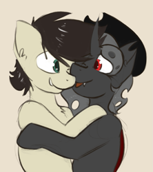 Size: 615x693 | Tagged: safe, artist:marsminer, imported from derpibooru, oc, oc only, oc:keith, oc:lix, pony