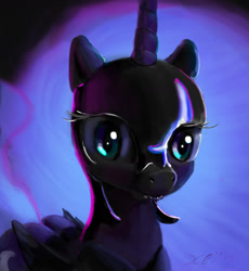 Size: 1562x1699 | Tagged: safe, artist:xbi, imported from derpibooru, nightmare moon, alicorn, pony, bust, butt, female, plot, portrait, solo