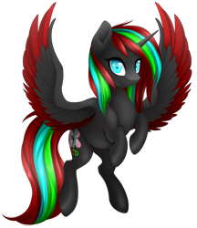 Size: 1989x2302 | Tagged: safe, artist:scarlet-spectrum, imported from derpibooru, oc, oc only, oc:nova, alicorn, pony, alicorn oc, female, looking at you, mare, multicolored hair, simple background, smiling, transparent background