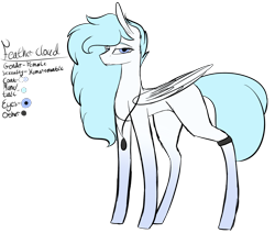 Size: 1762x1493 | Tagged: safe, artist:sweetmelon556, imported from derpibooru, oc, oc only, oc:feather cloud, pegasus, pony, female, mare, reference sheet, simple background, solo, transparent background