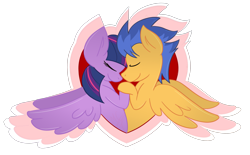 Size: 2991x1851 | Tagged: safe, artist:mal-cat, imported from derpibooru, flash sentry, twilight sparkle, alicorn, pegasus, pony, couple, eyes closed, female, flashlight, love, male, mare, shipping, stallion, straight