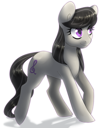 Size: 625x714 | Tagged: safe, artist:tigra0118, imported from derpibooru, octavia melody, earth pony, pony, female, mare, simple background, smiling, solo, white background