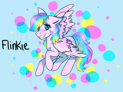 Size: 2048x1536 | Tagged: safe, artist:starsky, imported from derpibooru, oc, oc only, oc:flinkie, pegasus, pony, female, mare, solo