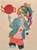 Size: 958x1280 | Tagged: safe, artist:candasaurus, imported from derpibooru, rainbow dash, equestria girls, ball, basketball, clothes, female, multicolored hair, solo, spinning, traditional art
