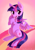 Size: 1240x1748 | Tagged: safe, artist:cloudlama, imported from derpibooru, twilight sparkle, alicorn, pony, female, looking at you, open mouth, smiling, solo, spread wings, twilight sparkle (alicorn), wings
