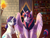 Size: 3000x2250 | Tagged: safe, artist:earthsong9405, artist:maxiima, artist:php130, imported from derpibooru, rarity, twilight sparkle, alicorn, hybrid, pony, sphinx, unicorn, arranged marriage au, alternate universe, book, bookshelf, collaboration, colored hooves, colored wings, colored wingtips, crown, curved horn, female, jewelry, lesbian, mare, multicolored wings, rarilight, realistic horse legs, regalia, shipping, smiling, species swap, torch, twilight sparkle (alicorn), wing claws