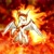 Size: 2550x2550 | Tagged: safe, artist:conniethecasanova, artist:flamevulture17, edit, imported from derpibooru, daybreaker, alicorn, pony, a royal problem, female, fire, mane of fire, mare, smiling, solo, white sclera