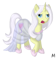 Size: 1500x1550 | Tagged: dead source, safe, artist:afterman, imported from derpibooru, lily lace, pony, unicorn, bleh, clothes, derp face, disgusted, dress, female, mare, open mouth, shoes, simple background, solo, standing, tongue out, transparent background