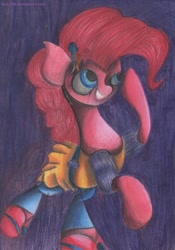 Size: 812x1158 | Tagged: safe, artist:emi-288, imported from derpibooru, pinkie pie, pony, dance magic, equestria girls, spoiler:eqg specials, clothes, equestria girls outfit, female, solo, traditional art