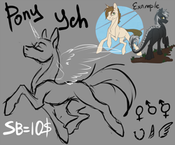 Size: 3000x2500 | Tagged: safe, artist:sunny way, imported from derpibooru, oc, oc only, pony, advertisement, any gender, any species, commission, rcf community, sketch, solo, walking, your character here