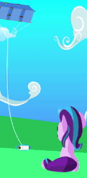 Size: 1440x2960 | Tagged: safe, artist:galawaille, imported from derpibooru, starlight glimmer, pony, 3d, animated, blender, cel shading, cute, female, kite, magic, no sound, solo, telekinesis, that pony sure does love kites, webm