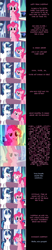 Size: 2000x9675 | Tagged: safe, artist:mlp-silver-quill, imported from derpibooru, pinkie pie, shining armor, earth pony, pony, unicorn, comic:pinkie pie says goodnight, absurd resolution, comic, cracked armor, crystal castle, crystal empire, duo, female, font, male, mare, psychedelic, sleep deprivation, sleepless, stallion, wingdings