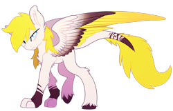 Size: 2362x1520 | Tagged: safe, artist:aegann, imported from derpibooru, oc, oc only, oc:golden arrow, hippogriff, solo