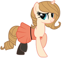 Size: 1024x963 | Tagged: safe, artist:cindydreamlight, artist:cindystarlight, imported from derpibooru, oc, oc only, oc:magnolia, pony, unicorn, clothes, dress, female, mare, simple background, socks, solo, transparent background