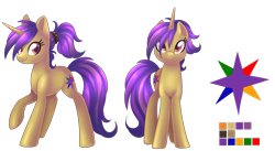 Size: 3649x2002 | Tagged: safe, artist:scarlet-spectrum, imported from derpibooru, oc, oc only, oc:amber, pony, unicorn, ponytail, reference sheet, simple background, solo, transparent background