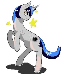 Size: 825x969 | Tagged: safe, artist:alextheflorist, imported from derpibooru, oc, oc only, oc:cappie, pony, unicorn, male, simple background, solo, stars, white background