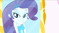 Size: 1136x640 | Tagged: safe, imported from derpibooru, screencap, rarity, eqg summertime shorts, equestria girls, make up shake up, bedroom eyes, duckface, female, lidded eyes, mirror, solo