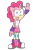 Size: 1000x1500 | Tagged: safe, artist:emenarartstudios, imported from derpibooru, pinkie pie, anthro, plantigrade anthro, female, simple background, solo, sonic the hedgehog (series), sonicified, transparent background