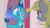 Size: 640x360 | Tagged: safe, edit, editor:squeaky-belle, imported from derpibooru, screencap, derpy hooves, princess ember, dragon, epic rage time, triple threat, angry, animated, derpy hooves is not amused, discovery family logo, everything is ruined, eye twitch, female, food, gif, muffin, muffins fuel, now you fucked up, pure unfiltered evil, there will be blood, this will end in death, this will end in pain, this will end in pain and/or death, this will not end well, unamused, you dun goofed, you monster