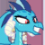 Size: 1080x1080 | Tagged: safe, edit, edited screencap, imported from derpibooru, screencap, princess ember, dragon, triple threat, animated, eyebrow wiggle, female, gif, loop, raised eyebrow, reaction image, smiling