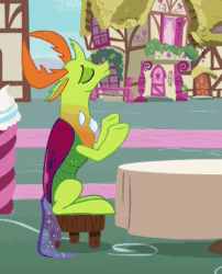 Size: 334x413 | Tagged: safe, imported from derpibooru, screencap, thorax, changedling, changeling, triple threat, animated, facedesk, gif, king thorax