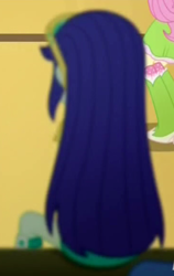 Size: 242x384 | Tagged: safe, imported from derpibooru, screencap, blueberry cake, eqg summertime shorts, equestria girls, steps of pep, cropped, op i can't see shit