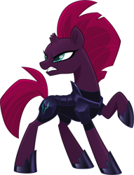 Size: 2351x3081 | Tagged: safe, imported from derpibooru, tempest shadow, pony, unicorn, my little pony: the movie, angry, broken horn, female, high res, horn, mare, simple background, solo, transparent background, vector