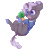 Size: 433x493 | Tagged: safe, artist:shiromidorii, imported from derpibooru, oc, oc only, oc:dawn, earth pony, pony, unicorn, animated, blinking, clothes, cute, featureless crotch, female, food, gif, mare, ocbetes, pineapple, pixel art, simple background, solo, spread legs, spreading, sweater, tail wag, transparent background