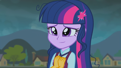 Size: 1920x1080 | Tagged: safe, imported from derpibooru, screencap, sci-twi, sunset shimmer, twilight sparkle, equestria girls, friendship games, cute, glasses off, loose hair, missing accessory, twiabetes