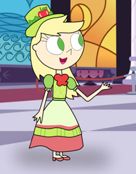 Size: 669x853 | Tagged: safe, artist:04startycornonline88, imported from derpibooru, applejack, human, clothes, dress, female, gala dress, humanized, solo