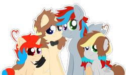 Size: 4430x2658 | Tagged: safe, artist:narmet, imported from derpibooru, oc, oc only, oc:render blair, alicorn, pony, family, simple background, transparent background, vector