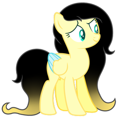 Size: 1024x1042 | Tagged: safe, artist:cindydreamlight, artist:cindystarlight, imported from derpibooru, oc, oc only, oc:happy bee, pegasus, pony, colored wings, female, mare, multicolored wings, simple background, solo, transparent background