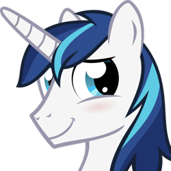 Size: 512x512 | Tagged: safe, artist:the smiling pony, imported from derpibooru, shining armor, pony, unicorn, derpibooru, .svg available, blushing, cute, derpibooru badge, male, meta, shining adorable, simple background, smiling, solo, svg, transparent background, vector