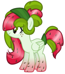 Size: 908x1036 | Tagged: safe, artist:moondrop19, imported from derpibooru, oc, oc only, oc:watermelana, pony, base used, gradient hooves, simple background, solo, transparent background