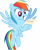 Size: 7941x10000 | Tagged: safe, artist:datbrass, imported from derpibooru, rainbow dash, pegasus, pony, wonderbolts academy, absurd resolution, female, happy, letter, open mouth, simple background, smiling, solo, transparent background, vector