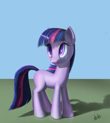 Size: 834x933 | Tagged: safe, artist:stratodraw, imported from derpibooru, twilight sparkle, pony, unicorn, female, mare, shadow, signature, simple background, solo