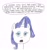 Size: 1445x1537 | Tagged: safe, artist:dth1971, idw, imported from derpibooru, rarity, pony, unicorn, bust, crayon drawing, crossover, head, mouthpiece, sonic the hedgehog (series), speech bubble, traditional art