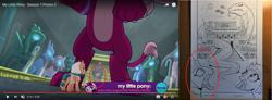 Size: 2078x768 | Tagged: safe, imported from derpibooru, screencap, somnambula, sphinx (character), pegasus, pony, snake, sphinx, daring done?, egyptian, female, giant pony, macro, mare, statue