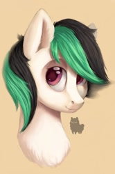 Size: 718x1080 | Tagged: safe, artist:alphadesu, imported from derpibooru, oc, oc only, oc:neondash, pony, face, white