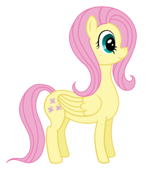 Size: 4753x5538 | Tagged: safe, artist:mfg637, imported from derpibooru, fluttershy, pony, absurd resolution, female, simple background, solo, transparent background, vector