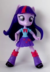 Size: 869x1258 | Tagged: safe, artist:whatthehell!?, imported from derpibooru, twilight sparkle, equestria girls, boots, clothes, doll, equestria girls minis, irl, merchandise, photo, shoes, toy