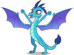 Size: 5000x3711 | Tagged: safe, artist:dashiesparkle, imported from derpibooru, princess ember, dragon, triple threat, .svg available, absurd resolution, dragoness, female, proud, simple background, smiling, solo, transparent background, vector
